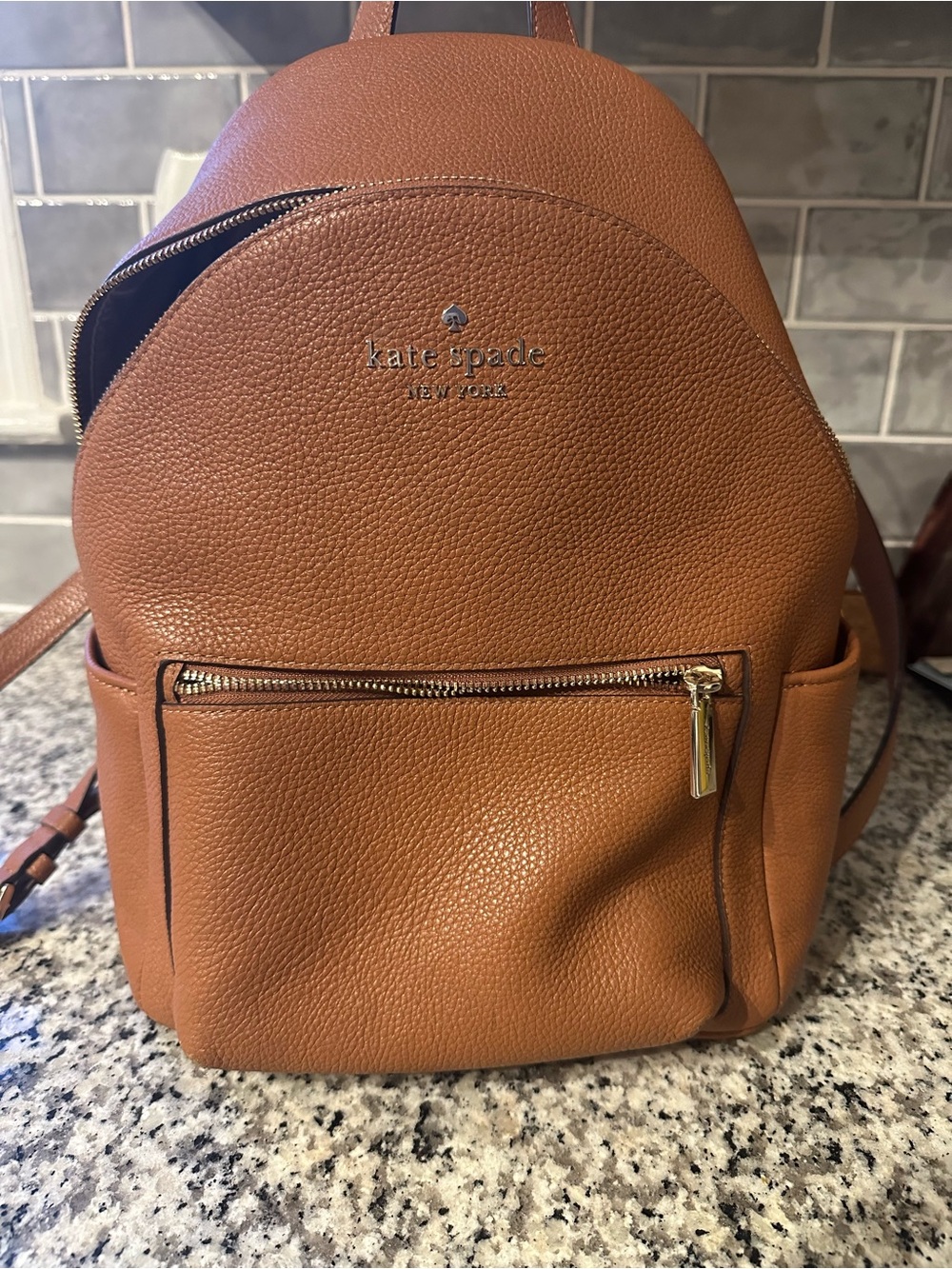 kate spade New York Small Leather Backpack - Brown